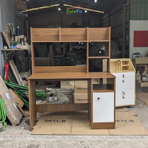 Bàn học bàn làm việc liền kệ sách BLV-35