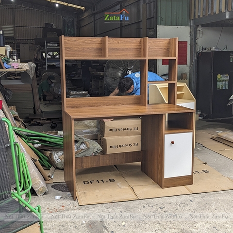 Bàn học bàn làm việc liền kệ sách BLV-35