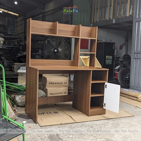 Bàn học bàn làm việc liền kệ sách BLV-35
