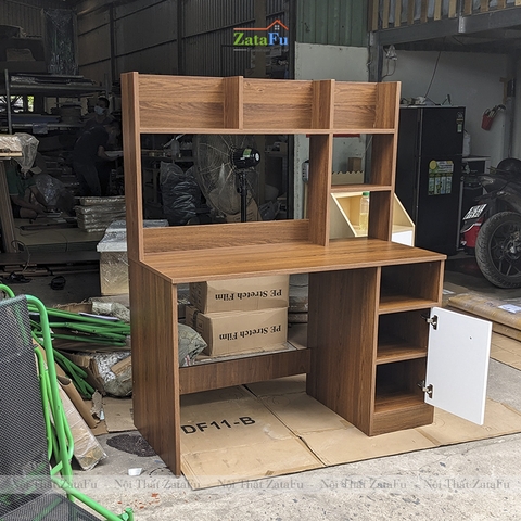 Bàn học bàn làm việc liền kệ sách BLV-35
