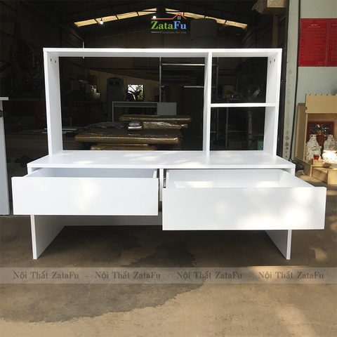 Bàn Làm Việc Ngồi Bệt Kèm Kệ Có Ngăn Kéo BLV-92