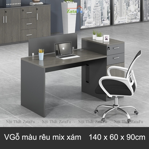 Bàn Làm Việc Văn Phòng Ngăn Kéo Có Khóa Thiết Kế Module BLV-98