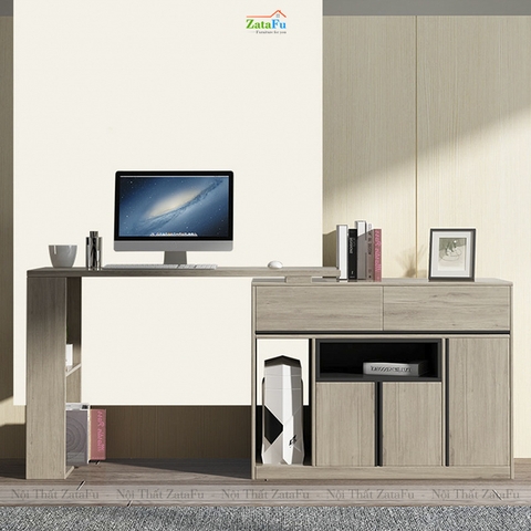 Bàn Làm Việc Gỗ Xếp Gọn Kèm Tủ Hồ Sơ Tùy Chỉnh BLV-159 ZataFu