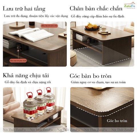 Bàn Ngồi Bệt Kiểu Nhật Làm Bàn Trà Bàn Học Ngội Bệt BLV-123