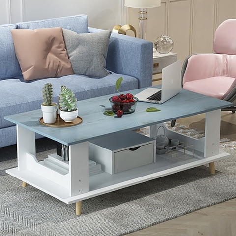 Bàn Trà Sofa Phòng Khách Thiết Kế Đơn Giản Gỗ MDF BSF-37 ZataFu