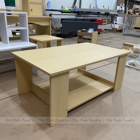 Bàn sofa gỗ 2 tầng thiết kế đơn giản BSF-03