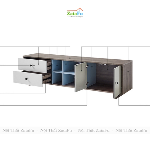 Kệ tivi phòng khách phong cách năng động KTV-09
