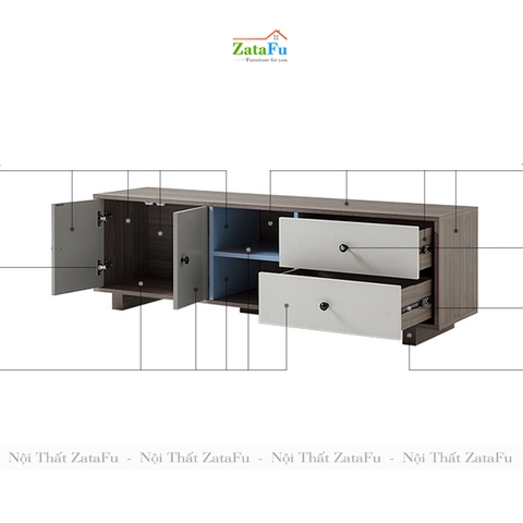 Kệ tivi phòng khách phong cách năng động KTV-09