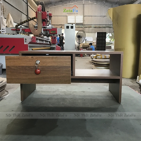 Bàn học, bàn làm việc ngồi bệt 1 ngăn kéo có khóa BLV-43