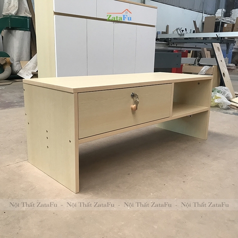 Bàn học, bàn làm việc ngồi bệt 1 ngăn kéo có khóa BLV-43