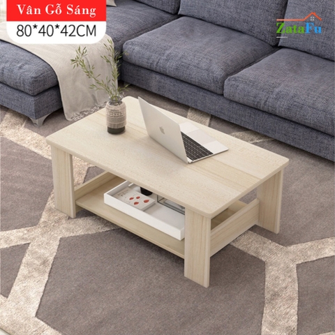 Bàn sofa gỗ 2 tầng thiết kế đơn giản BSF-03