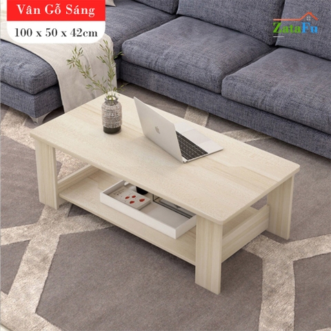 Bàn sofa gỗ 2 tầng thiết kế đơn giản BSF-03