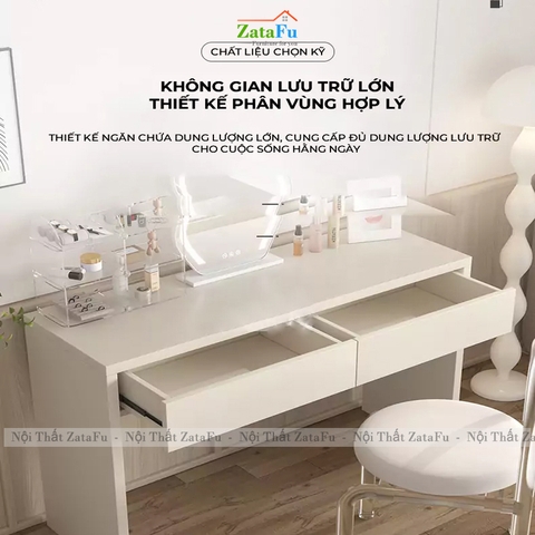 Bàn Trang Điểm Gỗ MDF Mamg Phong Cách Tối Giản BTD-37 ZataFu