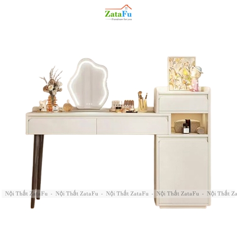 Bàn Trang Điểm Chân Gỗ Tự Nhiên Có Thể Tùy Chỉnh Kích Thước BTD-36 ZataFu