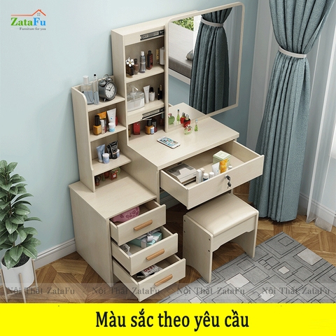 Bàn trang điểm độc đáo kết hợp kệ đựng đồ BTD-09