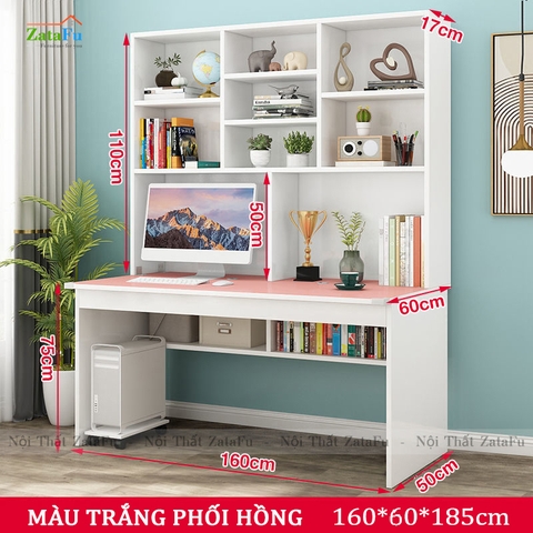 Bàn vi tính liền kệ xinh xắn BLV-50