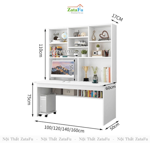 Bàn vi tính liền kệ xinh xắn BLV-50