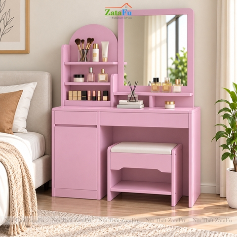 Bàn Trang Điểm Thiết Kế Đơn Giản Phong Cách Bắc Âu Có Kèm Ghế BTD-32 ZataFu