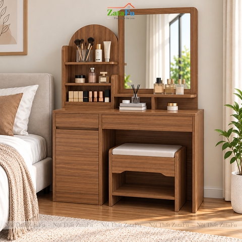 Bàn Trang Điểm Thiết Kế Đơn Giản Phong Cách Bắc Âu Có Kèm Ghế BTD-32 ZataFu
