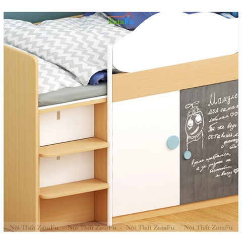 Giường ngủ cho bé kèm tủ quần áo và kệ GG-04