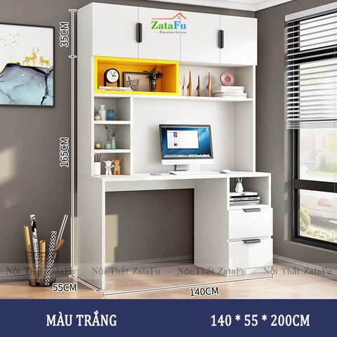 Bàn làm việc tủ trang trí kết hợp hoặc tách rời BLV-54