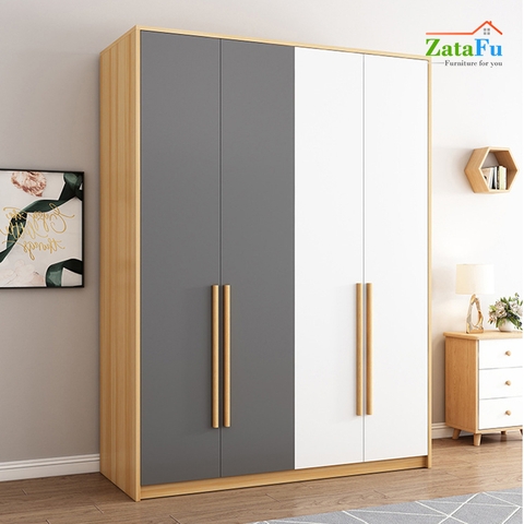 Tủ quần áo 1m8 thiết kế đơn giản TQA-02