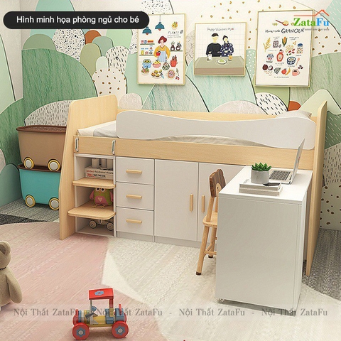 Giường ngủ thông minh nhiều modul kết hợp cho bé mẫu 2 GG-43