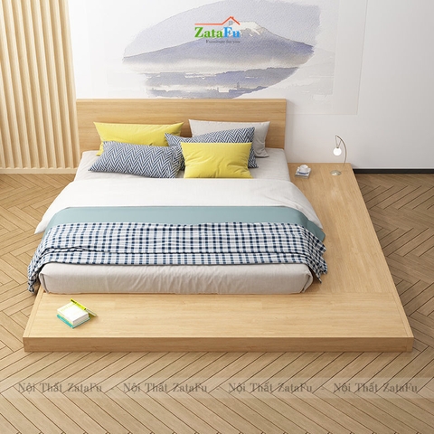 Giường ngủ gỗ đơn giản đa năng phong cách Nhật Bản GG-38