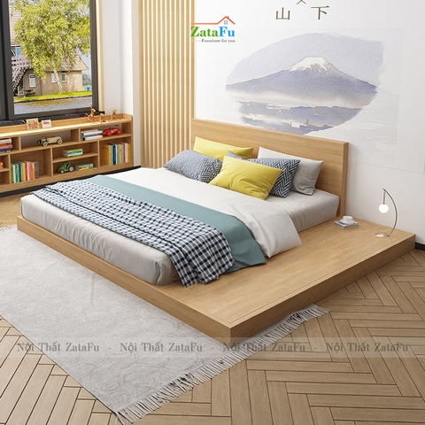 Giường ngủ gỗ đơn giản đa năng phong cách Nhật Bản GG-38