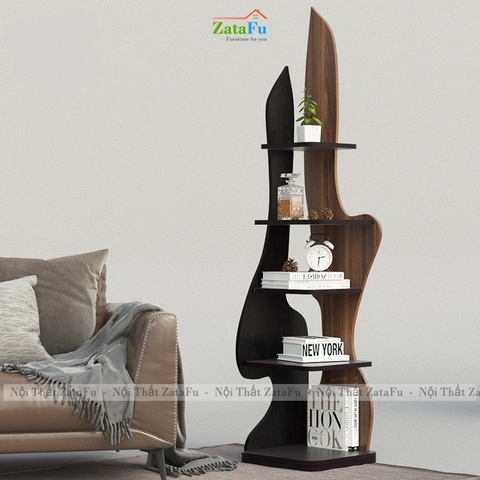 Kệ Trang Trí Hiện Đại Để Cạnh Bàn Sofa Thiết Kế Độc Đáo  KTT-144 ZataFu