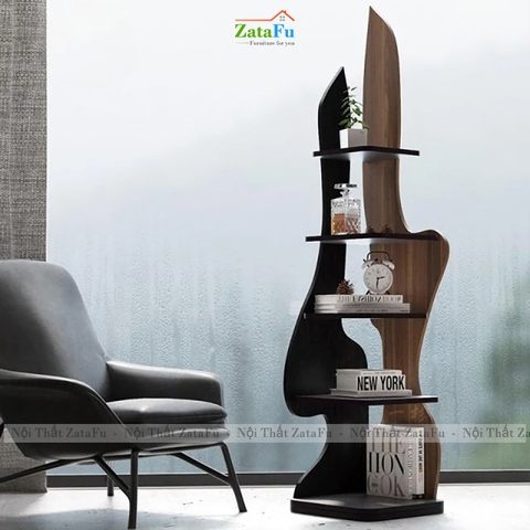Kệ Trang Trí Hiện Đại Để Cạnh Bàn Sofa Thiết Kế Độc Đáo  KTT-144 ZataFu