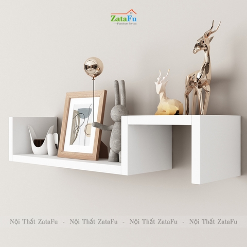 Kệ decor gắn tường hình bậc thang uốn lượn độc đáo KTT-120