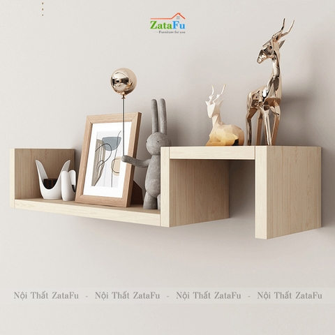 Kệ decor gắn tường hình bậc thang uốn lượn độc đáo KTT-120
