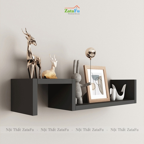 Kệ decor gắn tường hình bậc thang uốn lượn độc đáo KTT-120