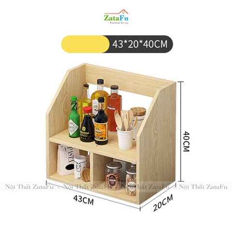 Kệ gia vị phòng bếp gỗ công nghiệp KBEP-10