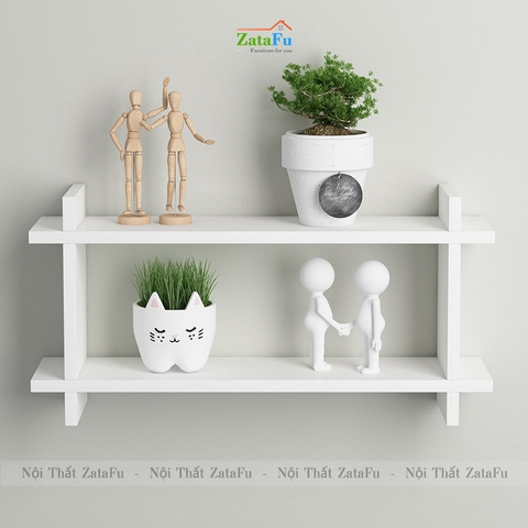 Kệ gỗ mini hình thang decor gắn tường xinh xắn KTT-113