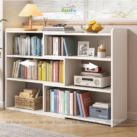 Kệ sách gỗ xoay gấp gọn hiện đại cho phòng ngủ của bé KTT-61