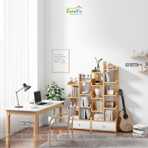 Kệ xương rồng kệ sách hình cây độc đáo KTT-47