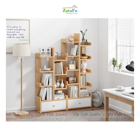 Kệ xương rồng kệ sách hình cây độc đáo KTT-47