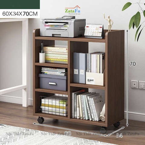 Kệ Tài Liệu Văn Phòng Kệ Để Máy In Bánh Xe Có Khoa Di Động KTT-69 ZataFu