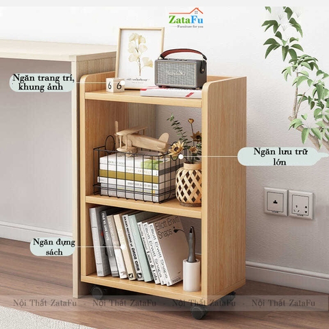 Kệ Tài Liệu Văn Phòng Kệ Để Máy In Bánh Xe Có Khoa Di Động KTT-69 ZataFu