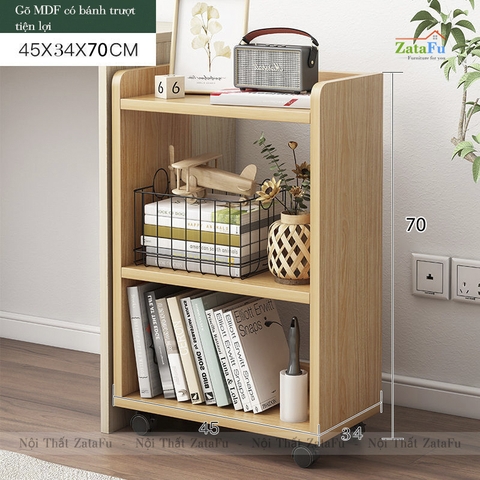 Kệ Tài Liệu Văn Phòng Kệ Để Máy In Bánh Xe Có Khoa Di Động KTT-69 ZataFu