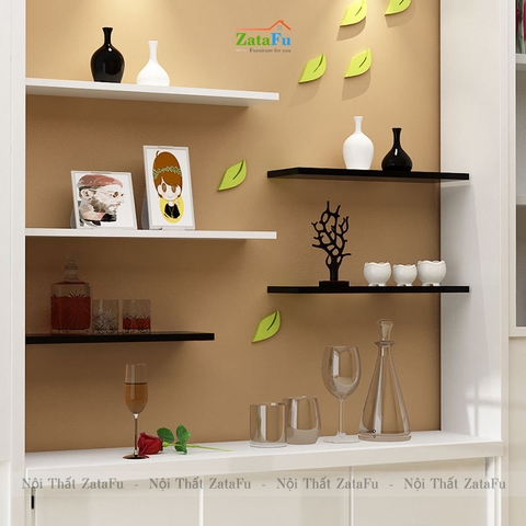Kệ decor treo tường nhiều kích thước rộng 12cm KTT-91