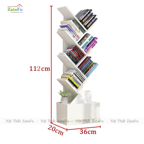 Kệ Sách Hình Cây Xương Cá KTT-42