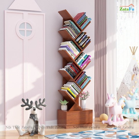 Kệ Sách Hình Cây Xương Cá KTT-42