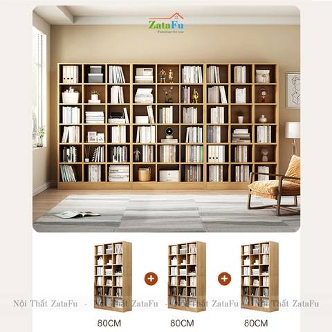 Tủ Kệ Sách Phối Hợp Kích Thước Lớn KTT-49