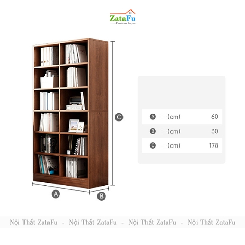 Tủ Kệ Sách Phối Hợp Kích Thước Lớn KTT-49