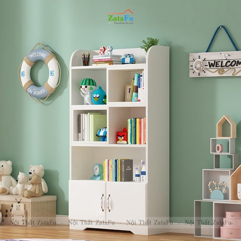 Tủ Kệ Sách Trang Trí Phối Màu Sinh Đông Cho Nội Thất Trẻ Em, Phòng Khách TUTT-45