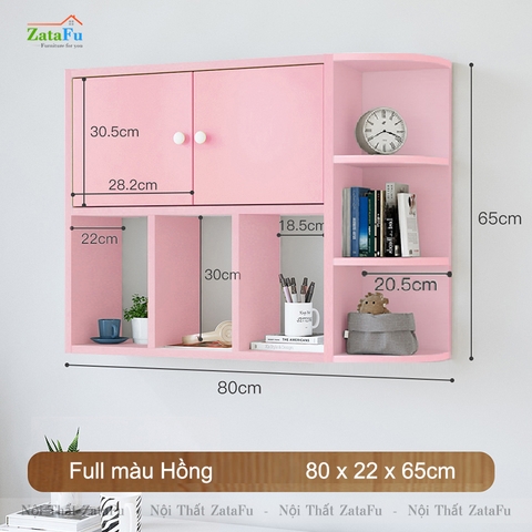 Kệ Sách Treo Tường Gỗ MDF KTT-56