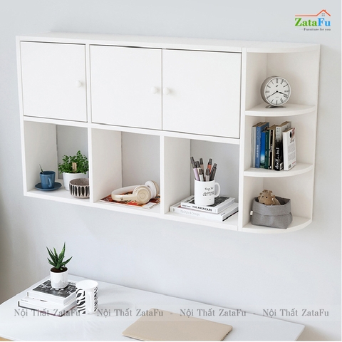 Kệ Sách Treo Tường Gỗ MDF KTT-56